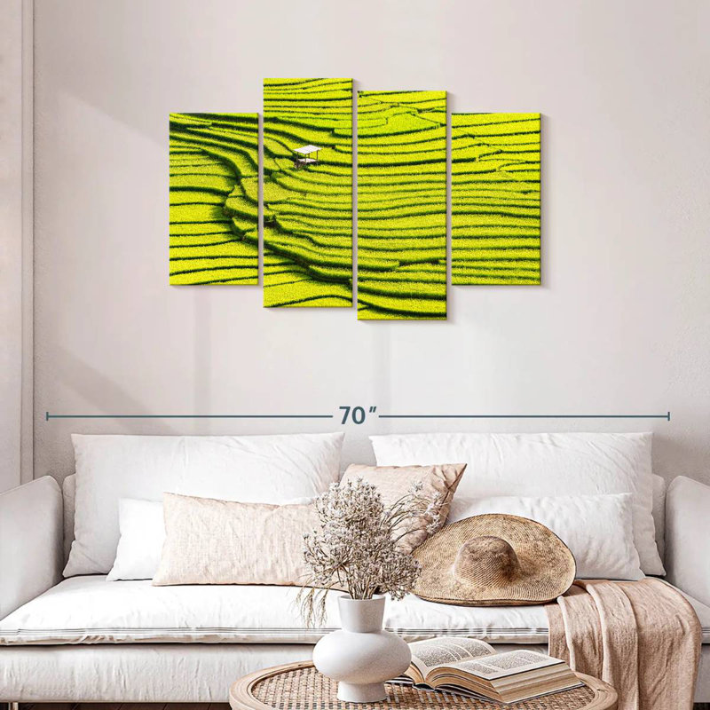 Alvord Asian Rice Terraces, 27" H x 43" W