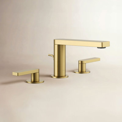 Composed Widespread Bathroom Faucet with Drain