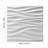 19.7" x 19.7" Wall Panelling in Matte White-100021762