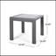 Table d'appoint de patio avec plateau givré Cape Coral-856401849