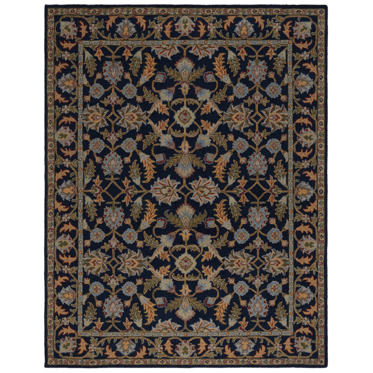 Ferrera Handmade Tufted Wool Navy Multi Rug Langley Street Rug Size: Rectangle 12' x 15