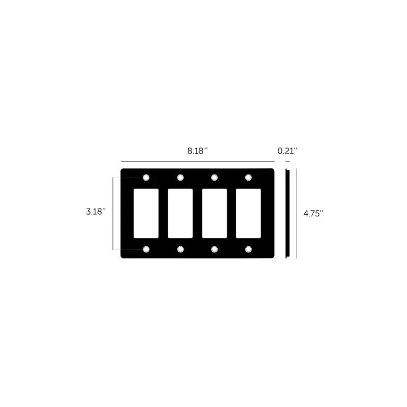 4G Plate / Non-Logo, Brass