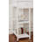 47" Computer Desk With Power Outlet,Writing Desk,Home Office Desk,Vanity Table With 7 Fabric Drawers, Large Side Pocket