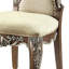 Chaise avec accoudoirs finition chêne antique, ensemble de 2