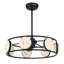 Castra LED Fan D'Lier in Warm Brass-129437219
