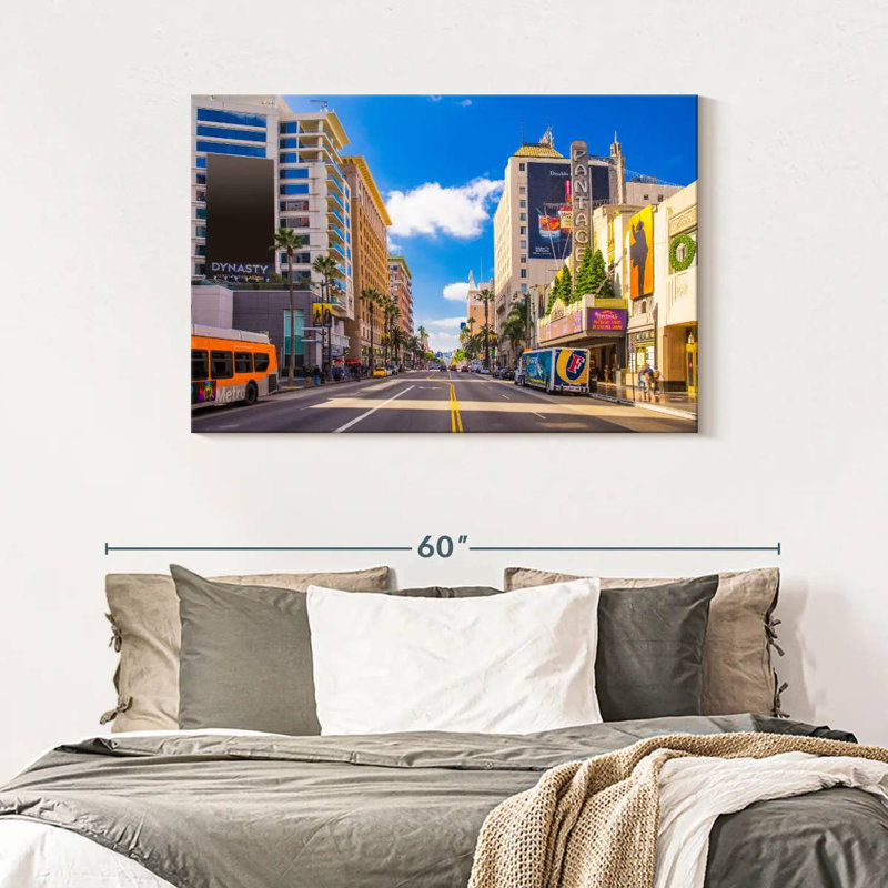LA Hollywood Boulevard, H 30 po x l 45 po