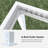 PURPLE LEAF Louvered Pergola 12'x20' Aluminum White Pergola Outdoor Gazebo Modern Shade with Adjustable Rainproof Hardtop for Patio Garden Lawns Backyard-94192181