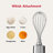 KitchenAid Go® Cordless Hand Blender with Pitcher, Whisk & Chopper Attachments - battery sold separately - Porcelain White