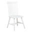 Ensemble de salle à manger rond Finley 5 pièces, couleur frêne clair et blanc, avec 4 chaises Windsor et une table en hévéa massif, idéal pour la cuisine ou la salle à manger. Convient également à la cuisine.