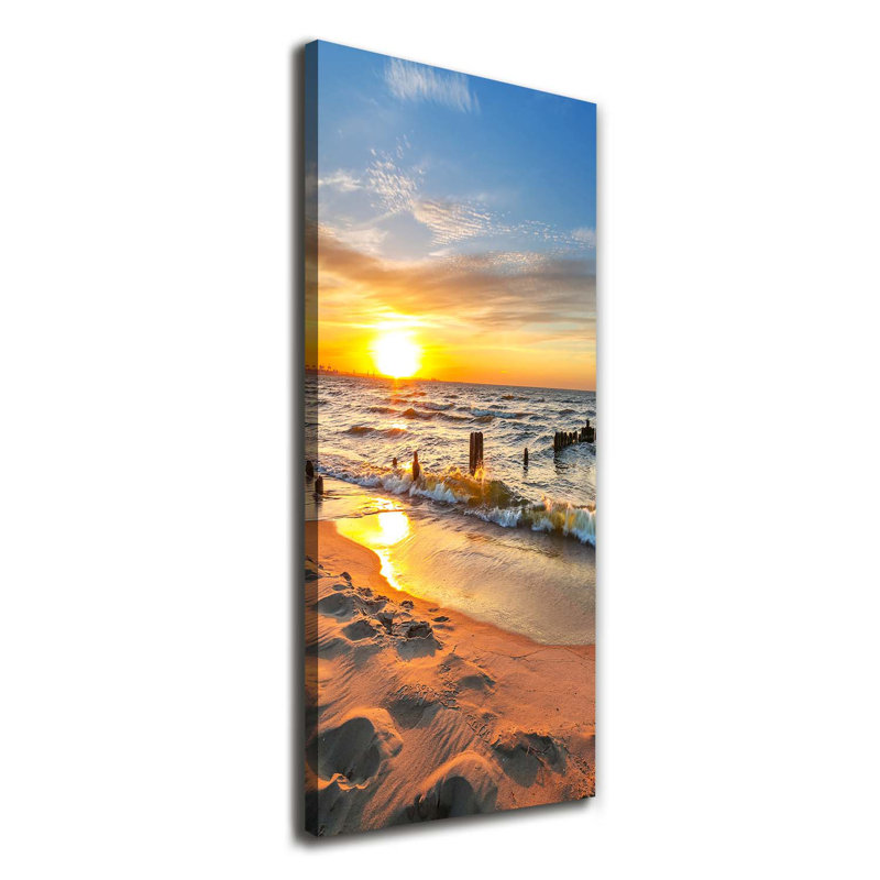 Sunset Sea - Wrapped Canvas Print