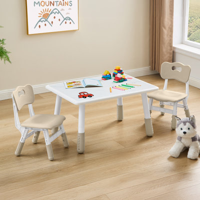 Toddler Table and 2 Chairs Set by Zoomie Kids