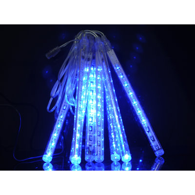 8 lumières de corde de chute de neige de tubes
