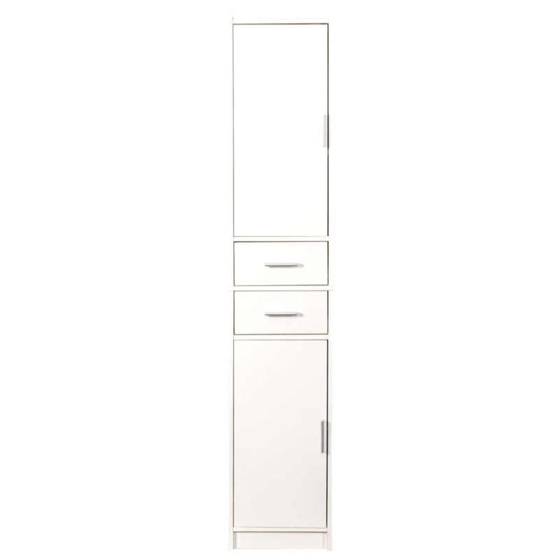 Armoire de rangement pour salle de bain de 70,87 po de hauteur avec 2 portes et 2 tiroirs