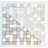 1" x 1" Mixed Material Mosaic Tile-40593470