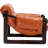 Vintage-Inspired Wooden Recliner Chair with Oil-Wax Leather-1699604915