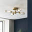 Cunningham Glass Semi Flush Mount