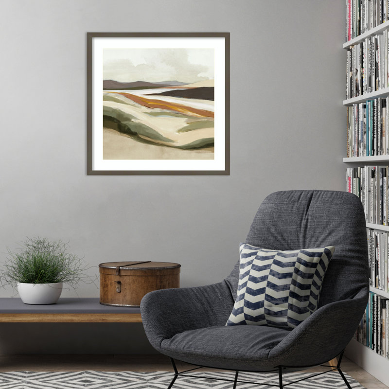 «Fast Land» par Jacob q, impression sur bois encadrée, H 25 po x l 25 po