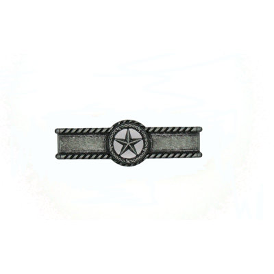Star with Barbed Wire 4 1/8" Center to Center Novelty Pull