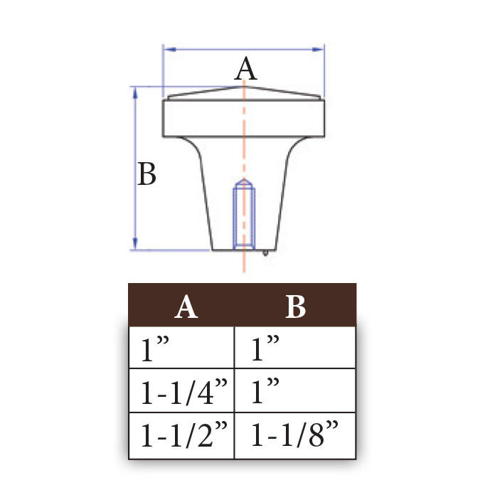 Mission Bronze Square Knob, Platinum