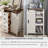 Charithra 5-Drawer Chest with Sliding Barn Door-1259757805