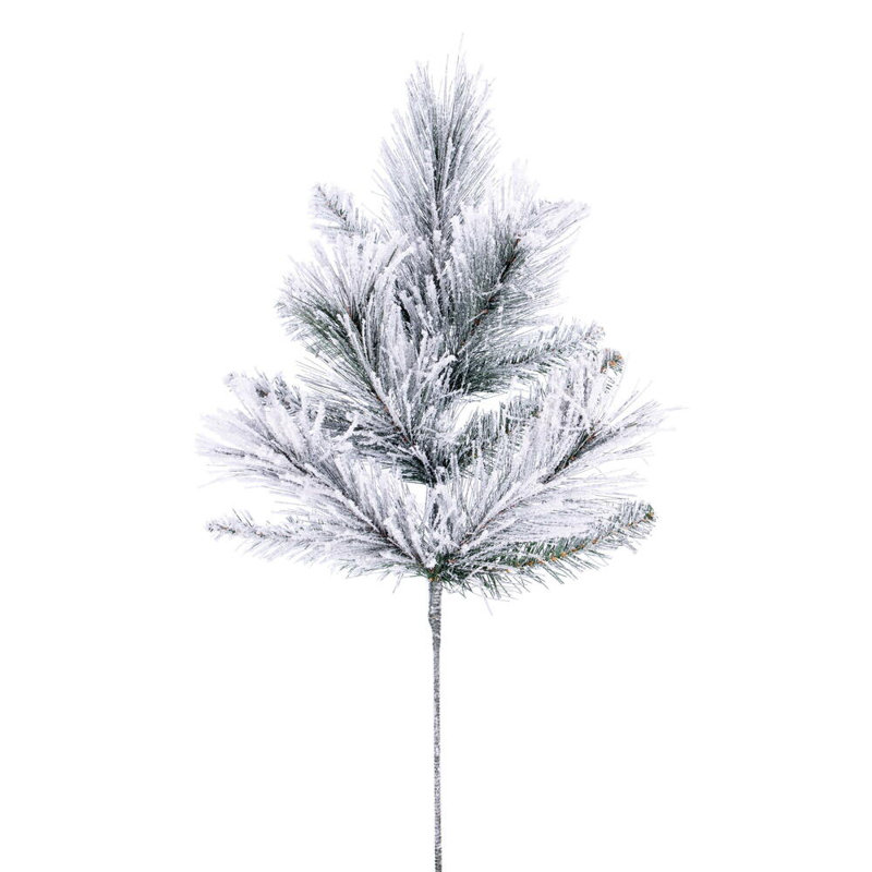 Primrue 24" Flocked Jackson Pine Spray.