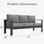 185.4cm Wide Patio Sofa with Cushions-1599793914