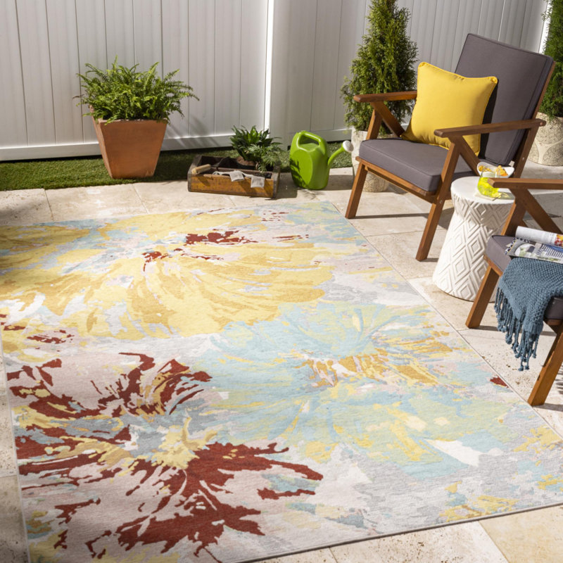 Arje Chenille Floral Rug, Rectangle 8'2" x 11'6"