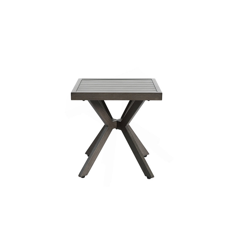Table d'extérieur en fonte d'aluminium durable avec un design antique élégant et une fabrication résistante à la rouille