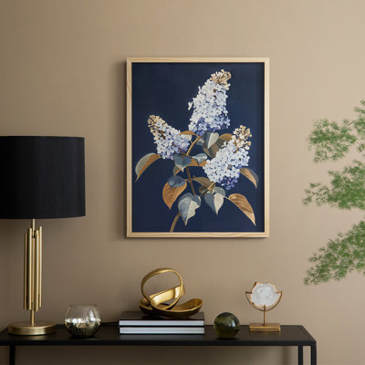 Reproduction encadrée FLORAL Series CLXIX - bois massif