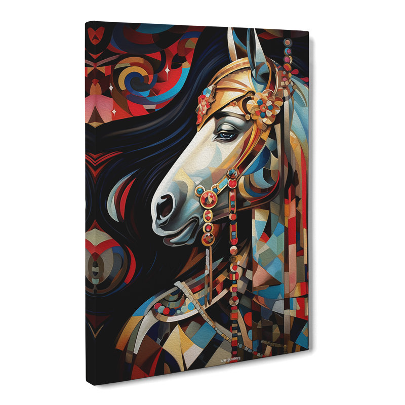 Pony Deco No.2 - Wrapped Canvas Print, 50cm H x 35cm W x 3cm D