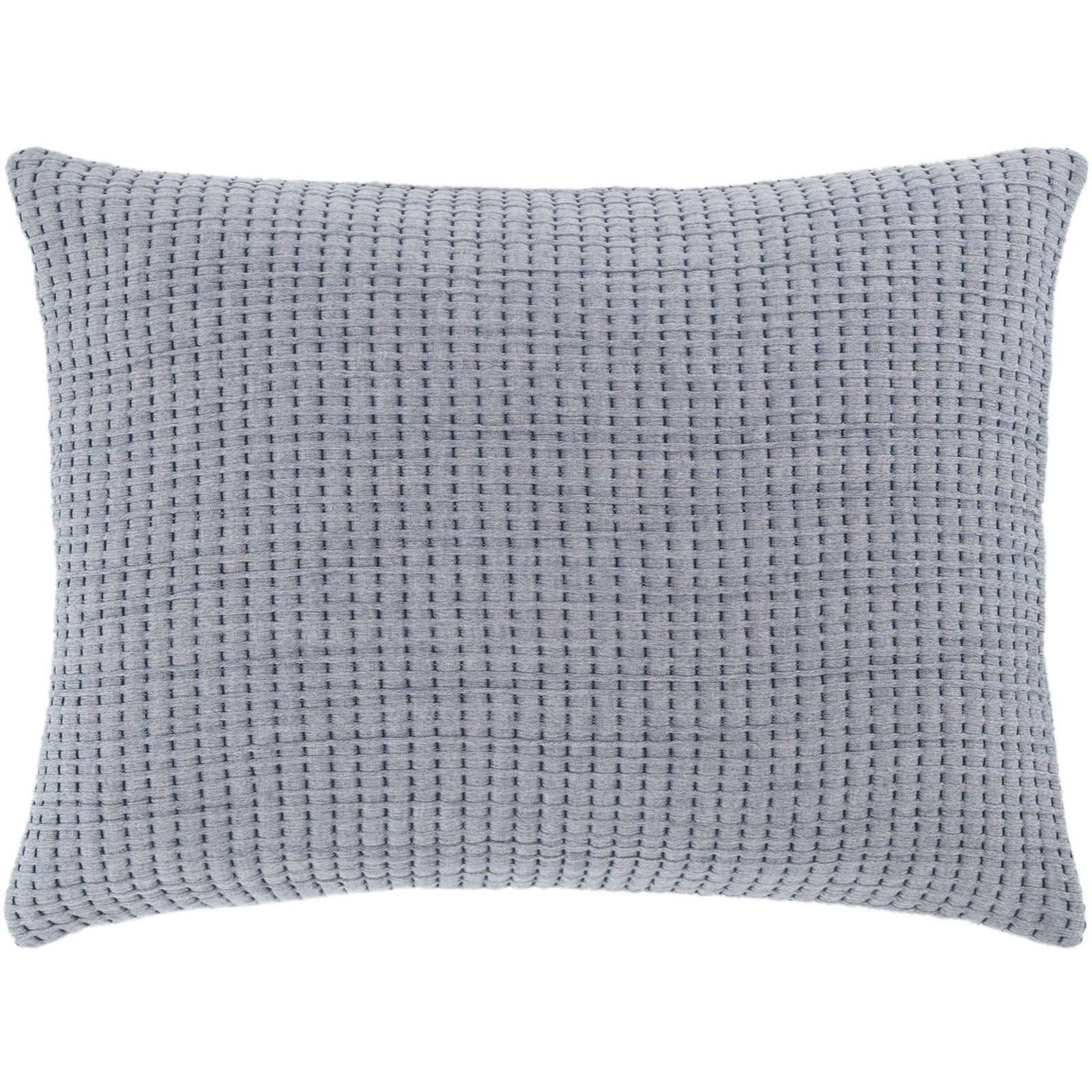 Pick Stitch Matelasse Sham, Standard, Navy