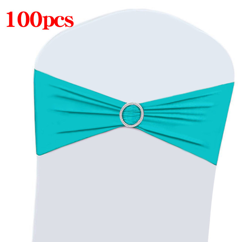 Housse de protection extensible à boucle avec coulisse de fête de mariage, Tiffany