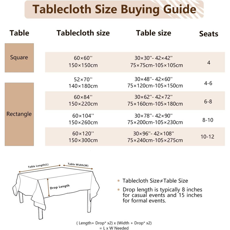 Green Rectangular Waterproof Linen-Style Tablecloth