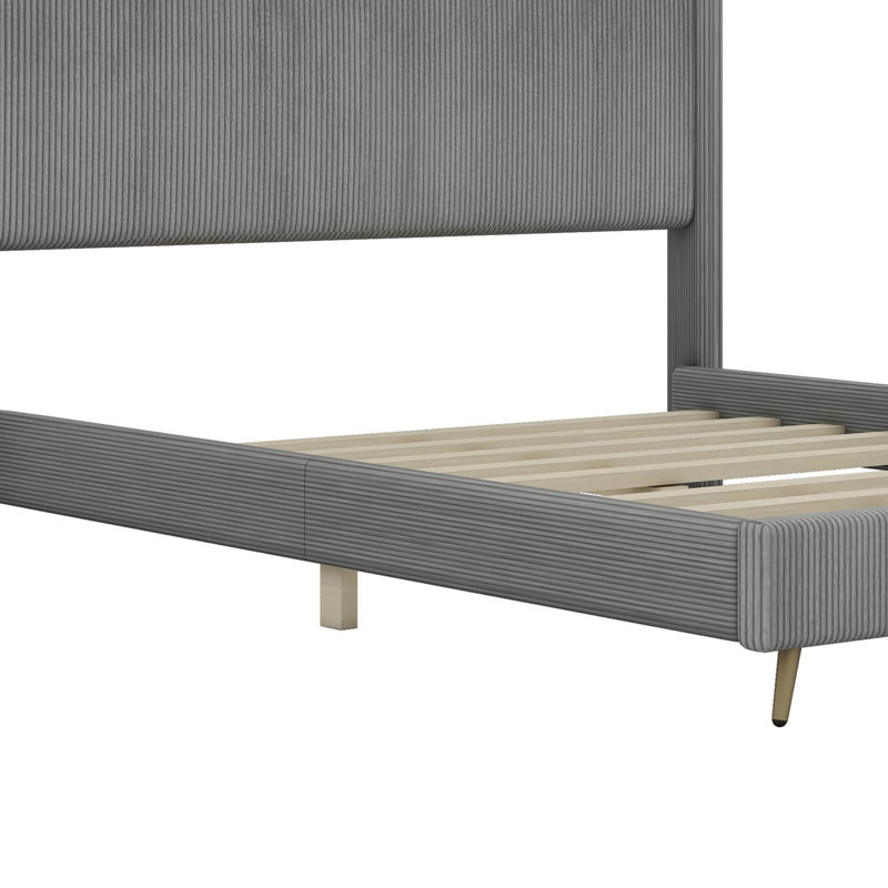 Marietherese Upholstered Platform Bed, Gray