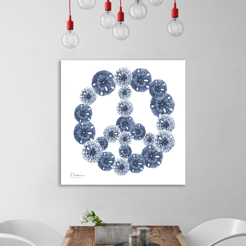 Peace Sand Dollars - Wrapped Canvas Print, 30 cm H x 30 cm W