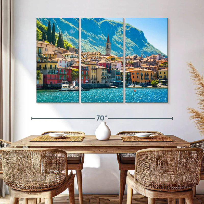 Rorry Varenna Lake, 42" H x 65" W
