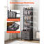Solid Wood 143.51 cm H Media Shelves