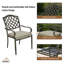 Chaises de bistro de terrasse avec coussin Turbeville