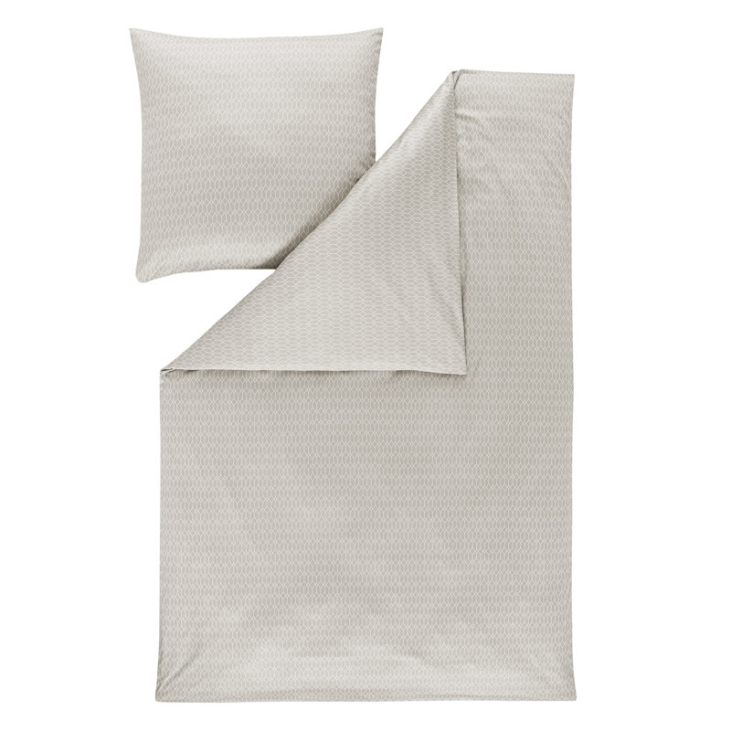 Atelier 100% Cotton Duvet Cover, Grey, 135 x 200cm Duvet Cover