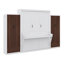 Lit escamotable peu encombrant avec placard, tiroirs et table