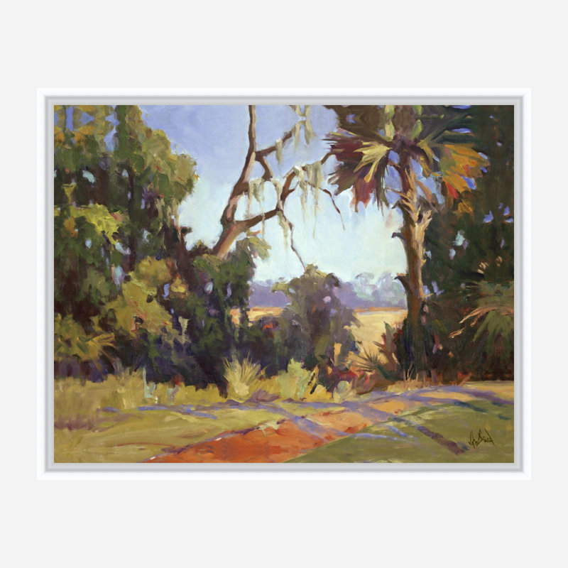 Kiawah Marsh Wetlands Print by John Beard, 20" H x 24" W x 1.75" D, White Framed Canvas