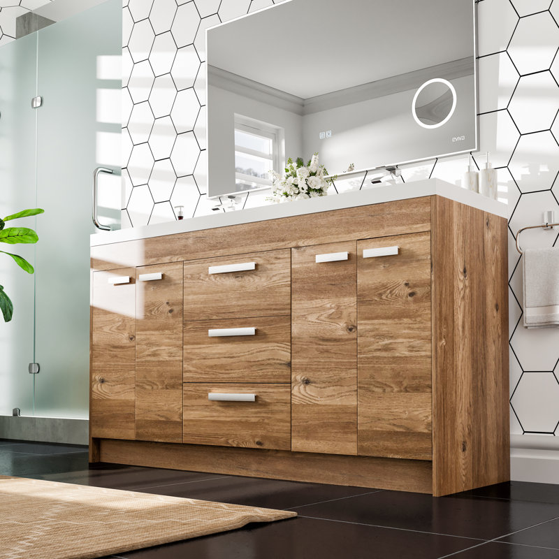 Ensemble de meuble-lavabo simple mural 48 po Miri
