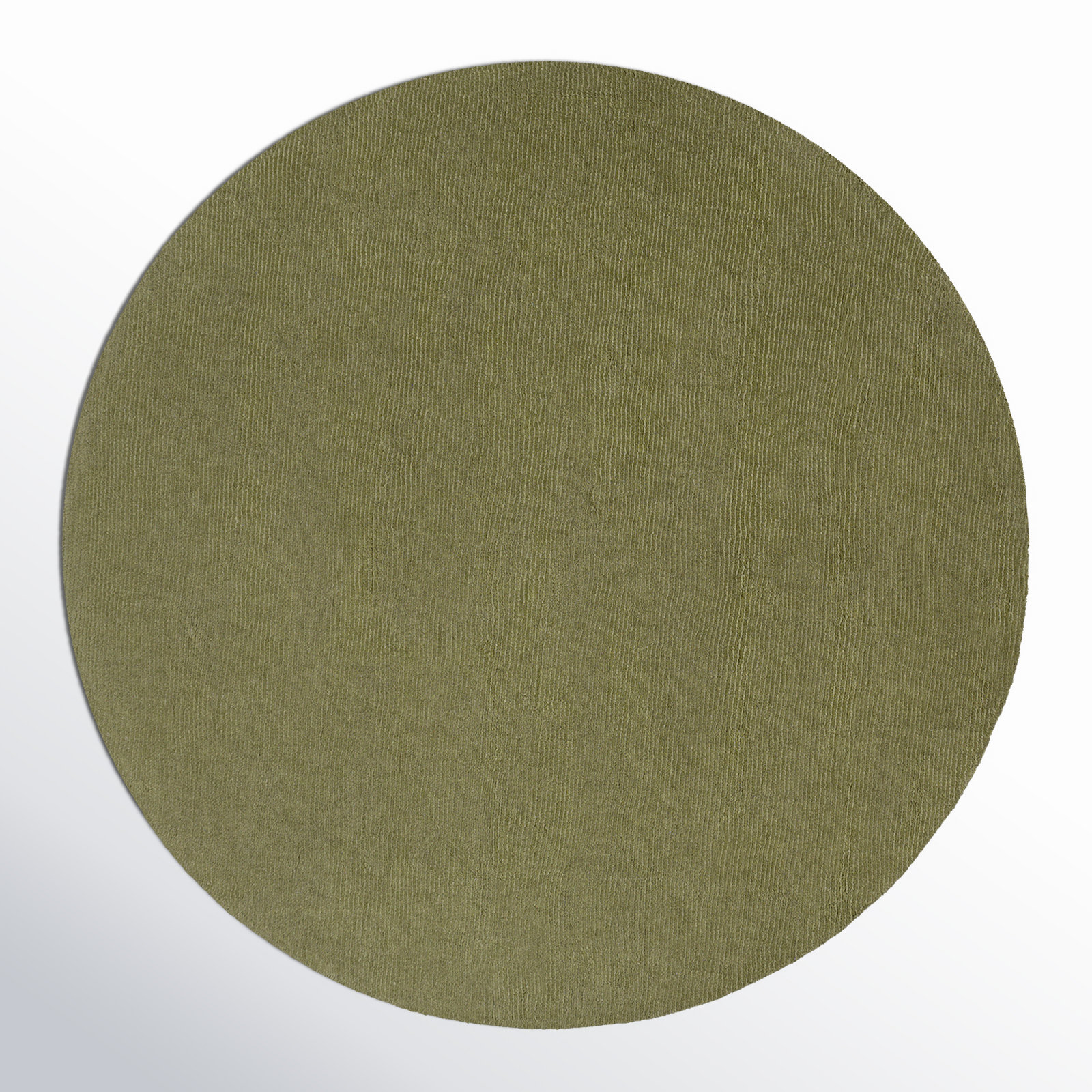 Crowe Sage Hand-Loomed Wool Rug, Round 6'