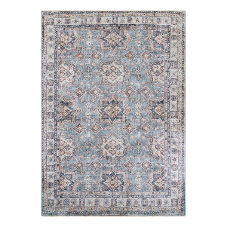 Marquavius Performance Chenille Floral Indoor Rug