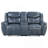 Blue 2-piece Motion Reclining Sofa Set