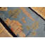 Antique Art Deco Small Scatter Size Wool Blue Rug