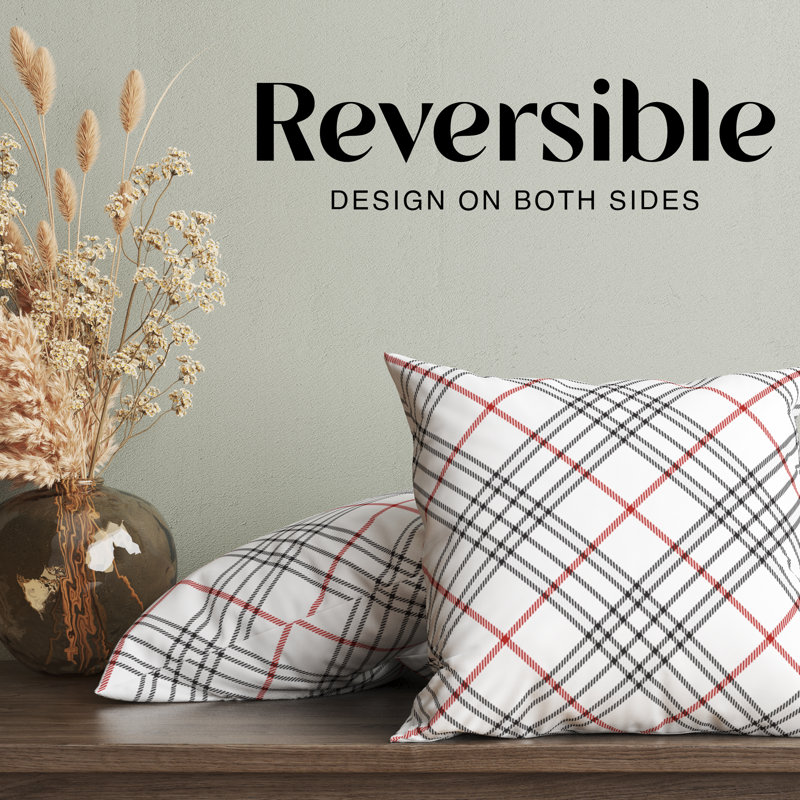 Housse de coussin Kelly Tartan Holiday, H 16 po x l 16 po
