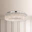 Sarella 12 Light 24in Round Flushmount in White with Clear Radiance Crystals-709146490-709146469