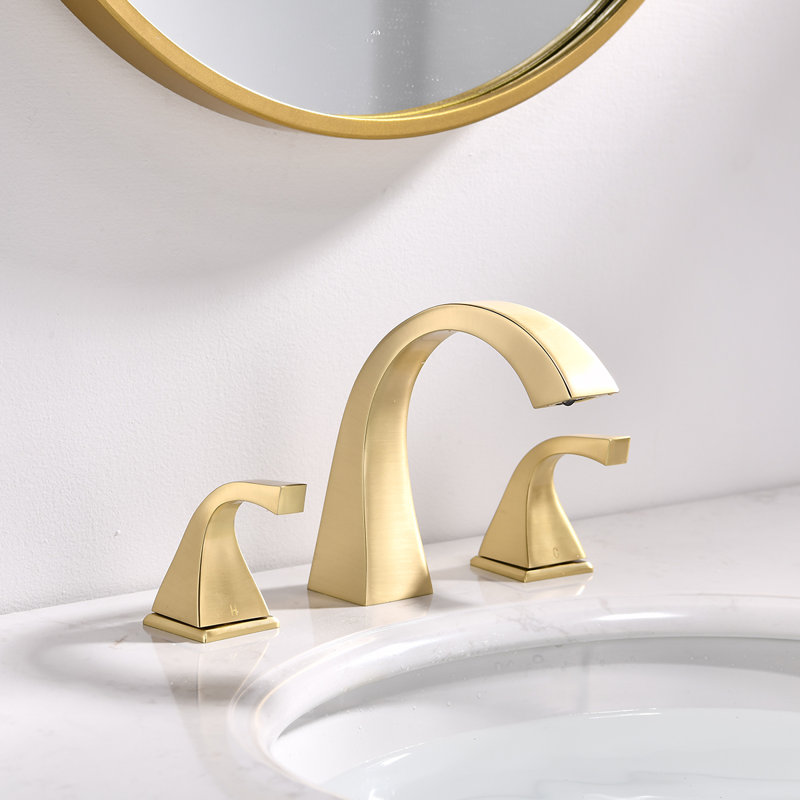 2-handle Bathroom Faucet with Drain Assembly, Rubbed Bronze, With Drain Assembly