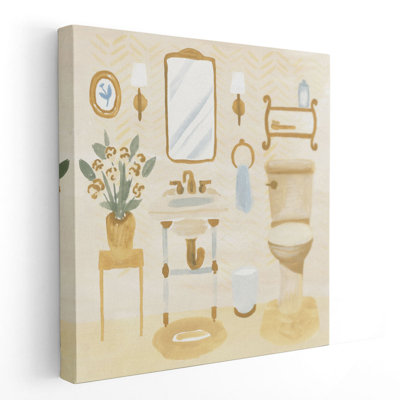 Golden Bath I - reproduction d'art sur toile